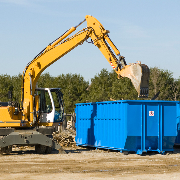 are there any restrictions on where a residential dumpster can be placed in McKinney KY